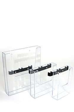 Acrylic holder A5 with fitting, for Crown Truss 10, black