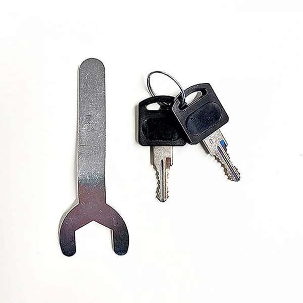 Showcase Desk Duo, black, with LED spots