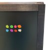 Wooden A-Board,  black stained wooden frame and black chalkboard plate, 60 x 100cm incl. 8 chalk board markers #6