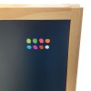 Wooden A-Board,  natural wooden frame and black chalkboard plate, 60 x 100cm incl. 8 chalk board markers #4