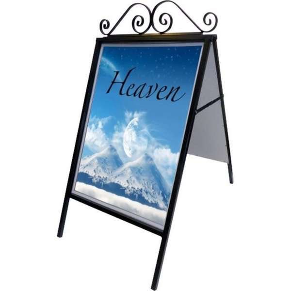 Antique A-Board, black, 50 x 70 cm