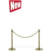 Que control stand with top for rope - Gold #3