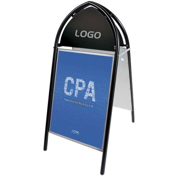 Gotik Classic Pavement Board, black, 50 x 70 cm