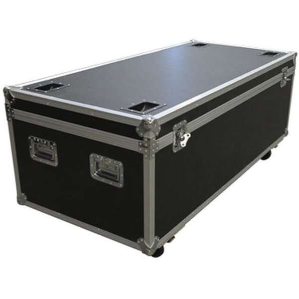 Transport Flight Case, Small, black box with 4 wheels