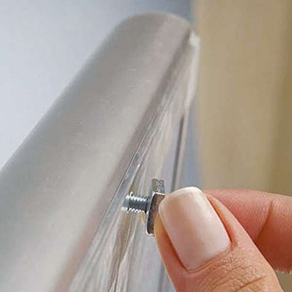 Mini Multi Stand with A4 Snap Frame and round shelf