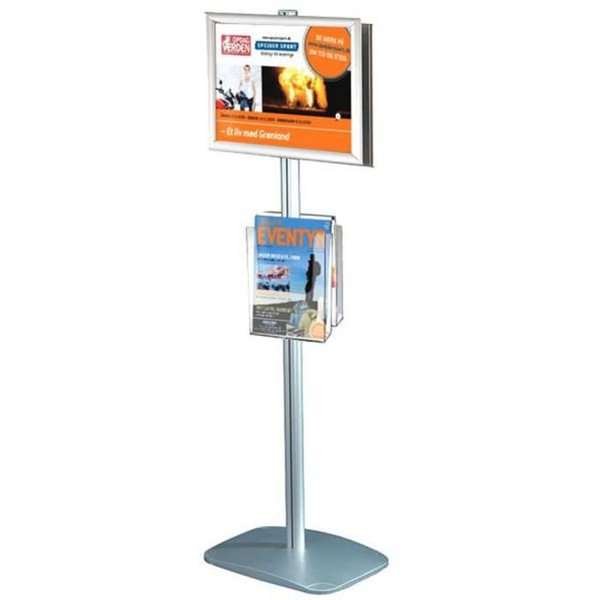 Mini Multistand 4 -Double sided A3 Snap Frame + A4 Brochure holder