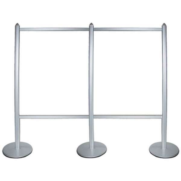 Multi Stand Wall Double, alu/silver