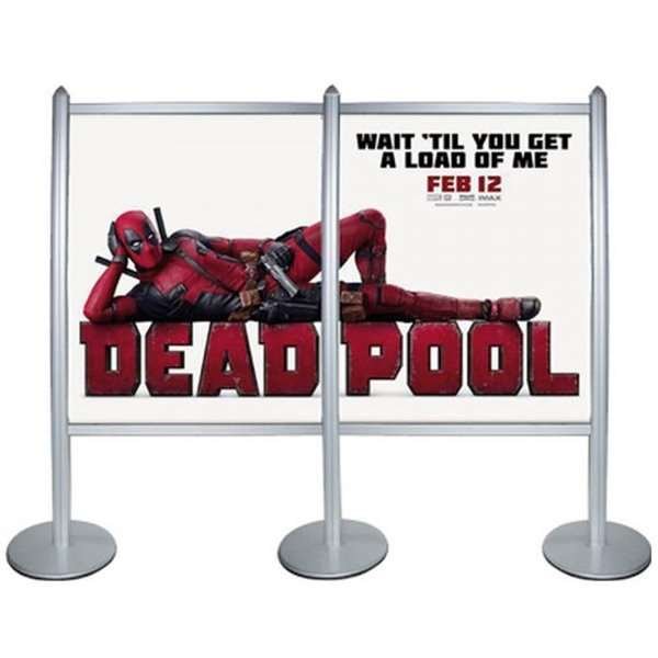 Multi Stand Wall Double, alu/silver