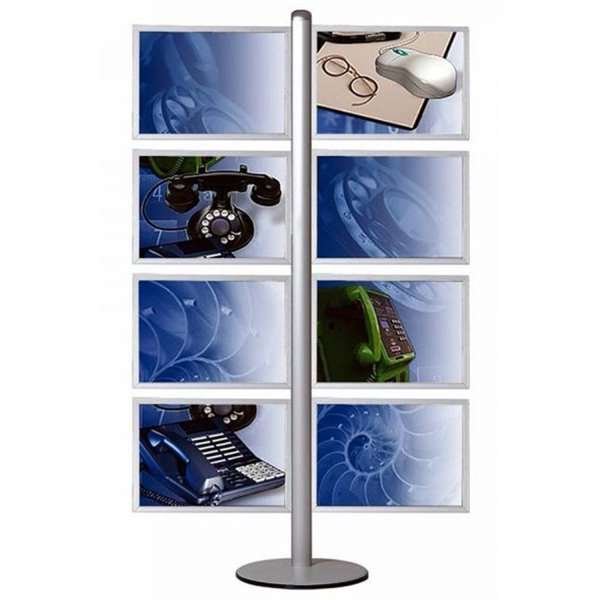 MULTISTAND 14  Double sided with 8 pcs. A3 Slide-in Horizontal