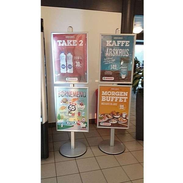 MULTISTAND 11 Single sided 25mm  2 x 50x70 cm Alu