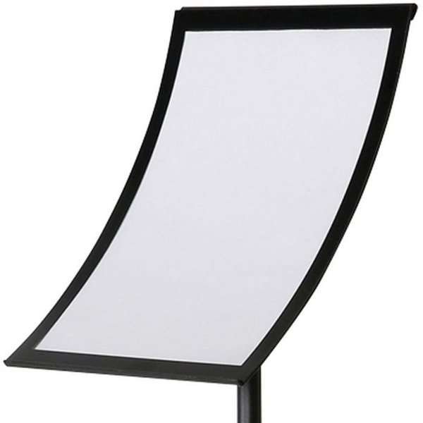 Infostand Curved Black Vertical/Horizontal  A4