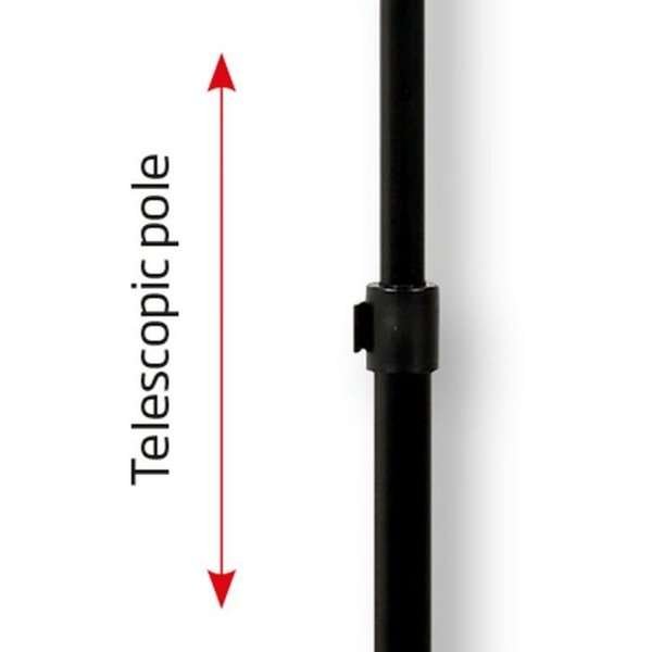 Infostand Telescopic Black  A4