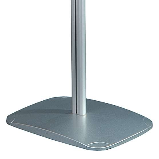 Aluminum info stand with 25 mm alu
snap-frame for A4 poster and 500 m. dispenser