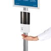 Aluminum info stand with 25 mm alu
snap-frame for A4 poster and 500 m. dispenser #2