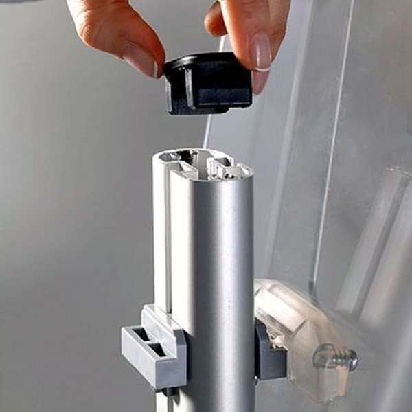 Brochurestand Trio, with 15 pcs. A4 acrylic holders