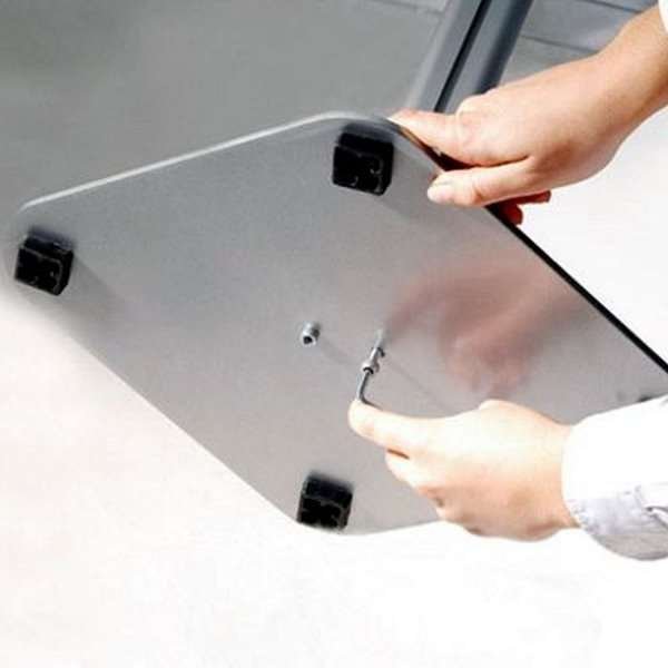 Brochurestand Duo, with 10 pcs. A4 acrylic holders