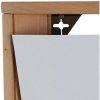 Wooden Brochureholder Wall. Natural wood. 5xA4 #2