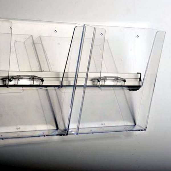 Wall Dispenser List, with 2 x A4 acrylic holders
