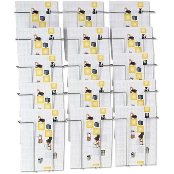 Wireholder Wall, 15 x A4, silver