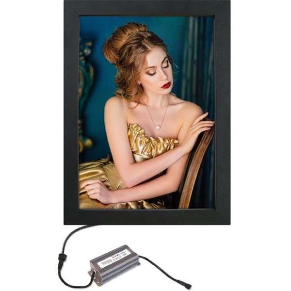 CROWN  LED OUT BOX, A0 double sided - black