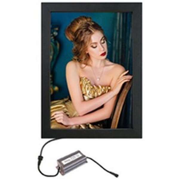 CROWN  LED OUT BOX, A4 double sided - black