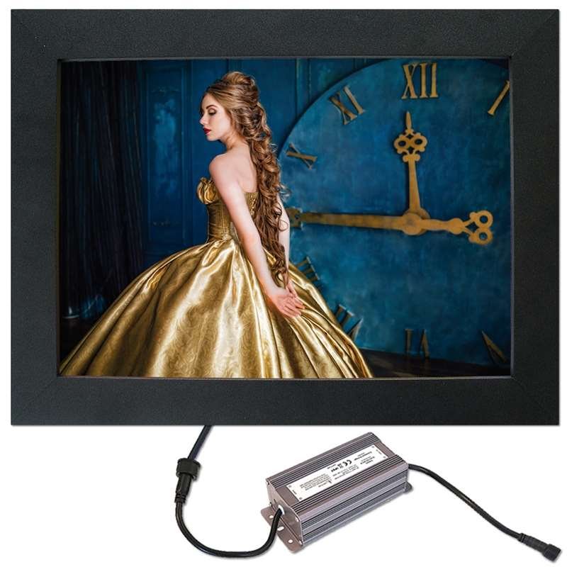 CROWN  LED OUT BOX, A4 single sided - black