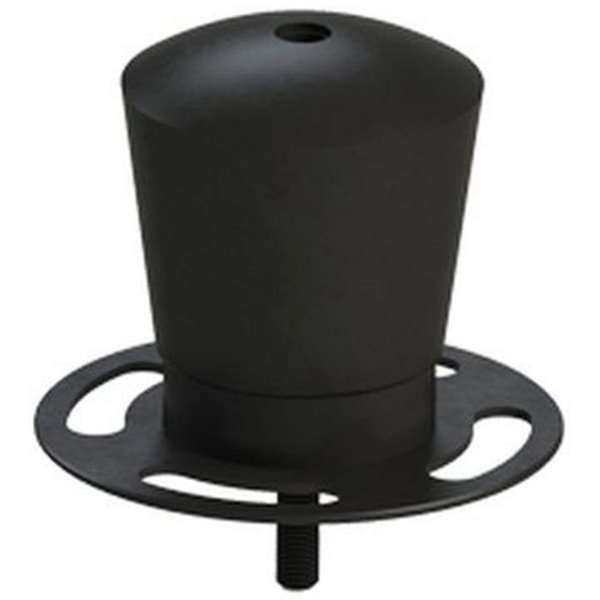 Crowd control top for rope, with tread. Black