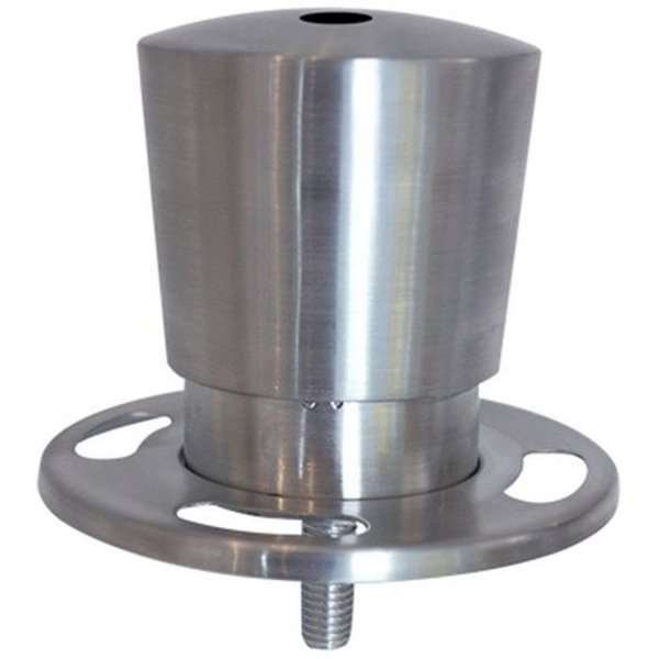 Crowd control top for rope, with tread. Steel