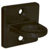 Wall fitting, black, for Crowd Barrier rope/pole #1