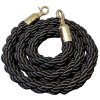 Crowd control rope,  Black - Gold fixing #1
