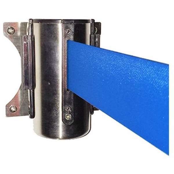 Crowd control belt dispenser wall, blue