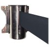 Crowd Barrier, Wall Dispenser, Black with 3meter Black belt #1
