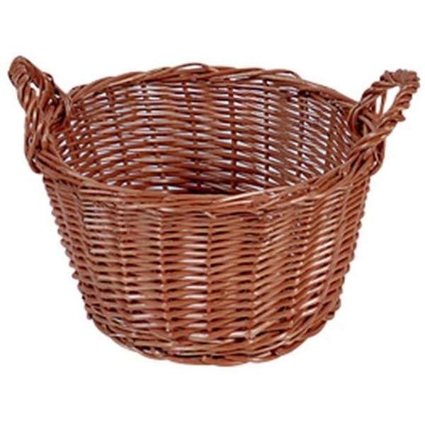 Shop Display basket  Ø=35cm H=20cm brown