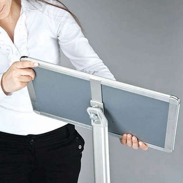 EXPO INFO STAND Vertical/Horizontal  25mm A4 alu