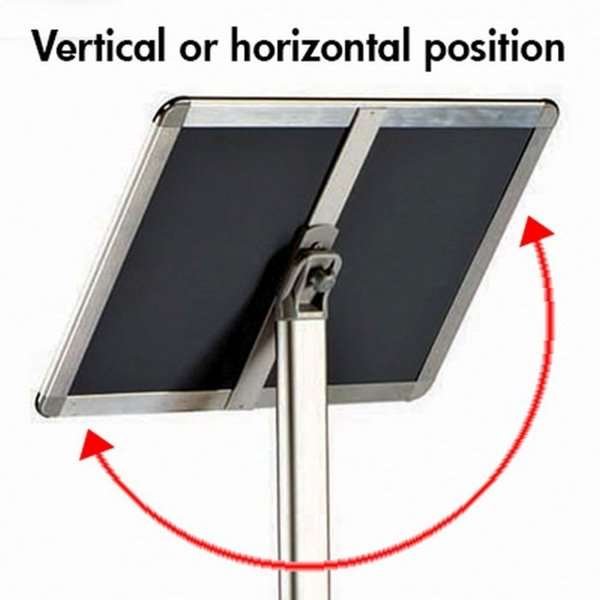 EXPO INFO STAND Vertical/Horizontal  25mm A4 alu