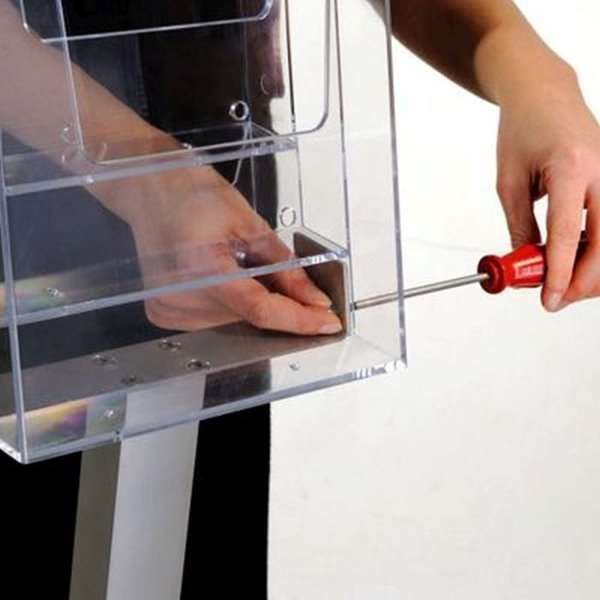 Pillar Leaflet Dispenser 3xA4