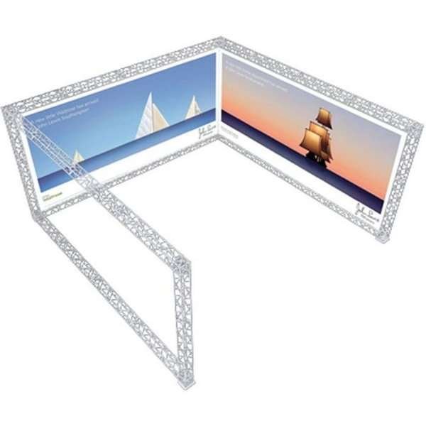 Crown Truss U-Shape 5 x 5 m, 15 x 15 cm, white