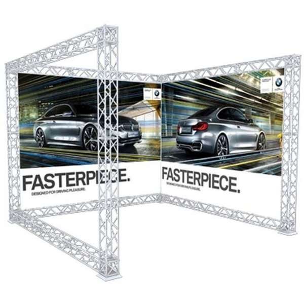 CROWN TRUSS,  U-shape 3x3 - White