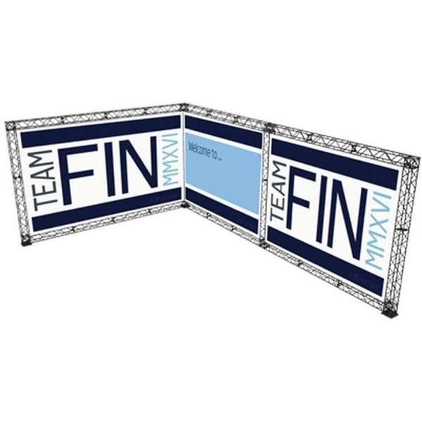 Crown Truss L-Shape 4 x 6 m, 15 x 15 cm, black