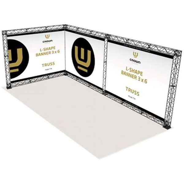 Crown Truss L-Shape 3 x 6 m, 15 x 15 cm, black #1