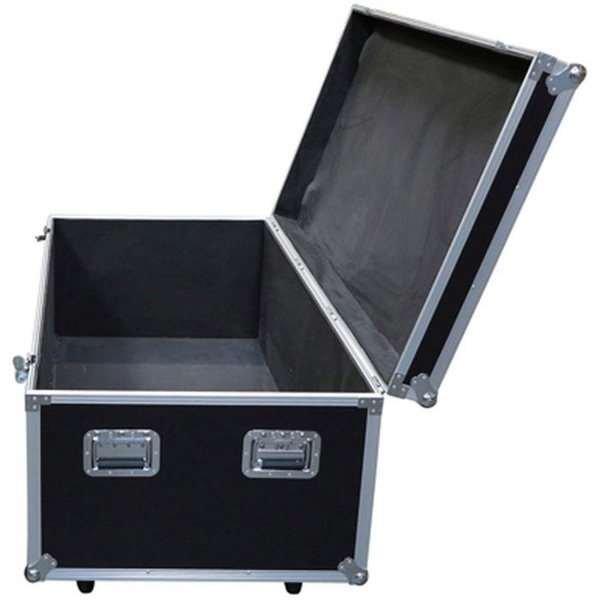 Transport Flight Case, Small, black box with 4 wheels