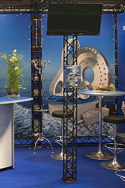 Acrylic holder for M65 brochures, with white fitting