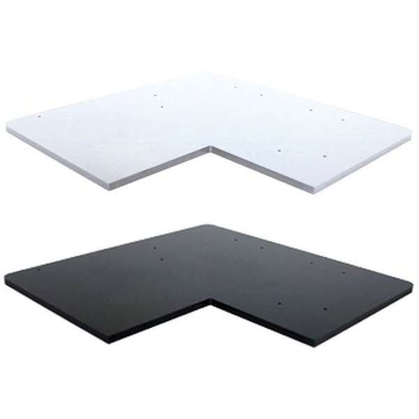 Shelf L-shape, 40 x 40 cm, for Crown Truss 15, black