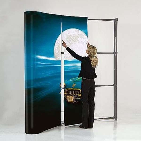 Pop-up Wall Curved, 3 sections