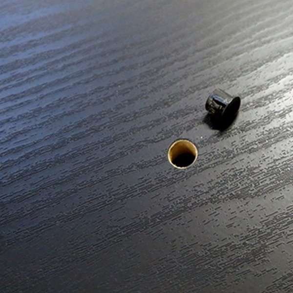 Panel Counter Curved with Logotop and wheels, black