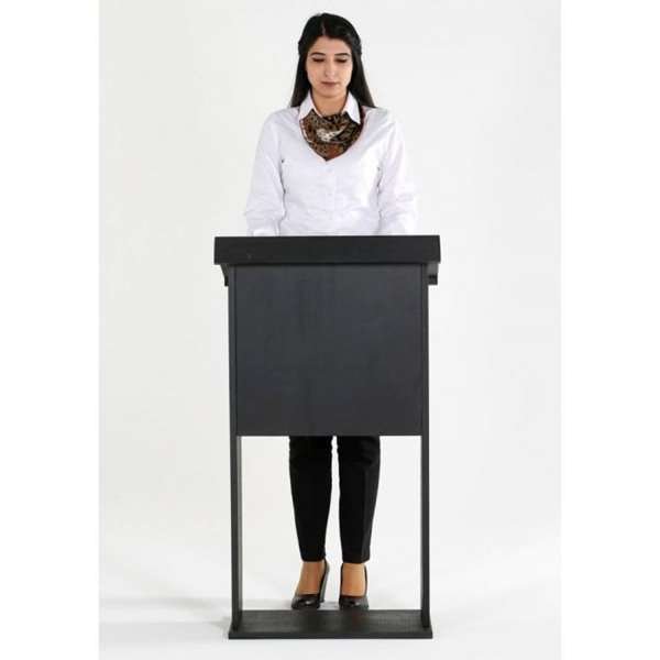 Wood Podium, black, with bag
