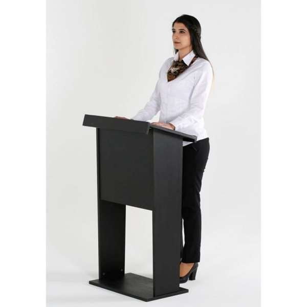 Wood Podium, black, with bag