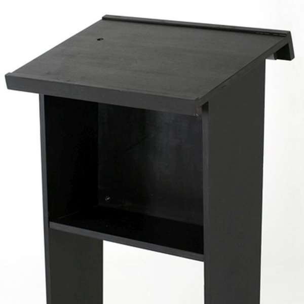 Wood Podium, black, with bag