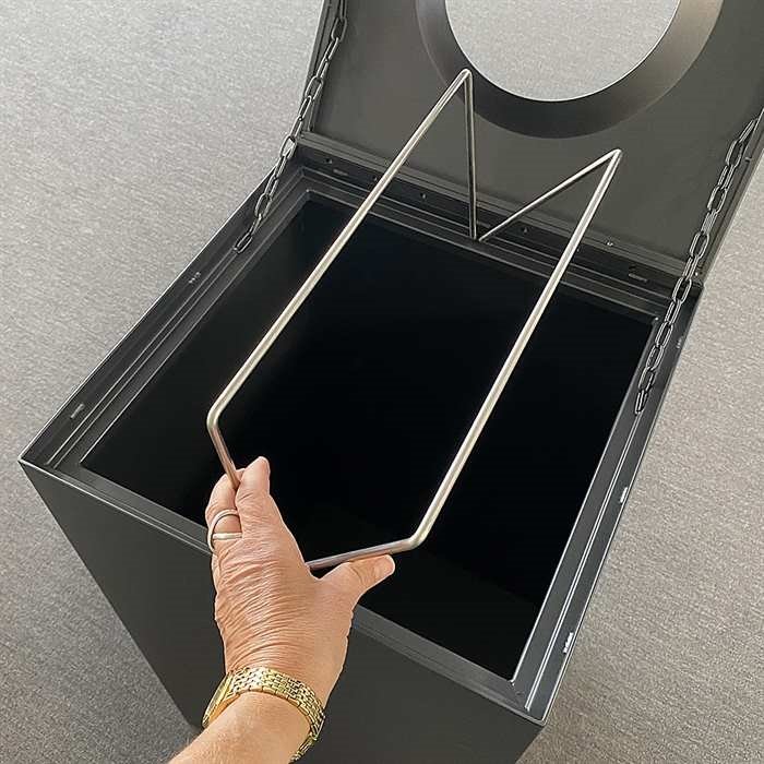 Waste Bin Outdoor, black, maxi 120 L