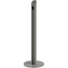 Cigarette Bin Pole, grey laquered, for outdoor use #1